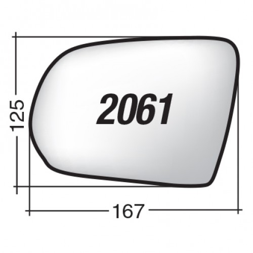 ΚΡΥΣΤΑΛΛΟ ΚΑΘΡΕΠΤΗ JEEP CHEROKEE '14-'17/ COMPASS '17 (ΜΕ ΒΑΣΗ, ΘΕΡΜΑΙΝΟΜΕΝΟ, ΧΡΩΜΙΟ) ΔΕΞΙ