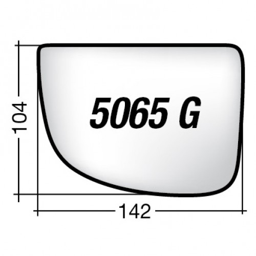 ΚΡΥΣΤΑΛΛΟ ΚΑΘΡΕΠΤΗ IVECO DAILY '14-'17 (ΕΥΡΥΓΩΝΙΟ, ΜΕ ΒΑΣΗ, ΧΡΩΜΙΟ) ΑΡΙΣΤΕΡΟ