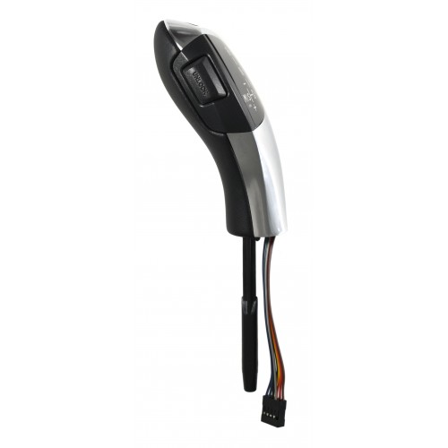 ΠΟΜΟΛΟ ΛΕΒΙΕ ΤΑΧΥΤΗΤΩΝ BMW X5 E70/ X6/ E39 4D/5D FACELIFT '00-'03/ E53 FACELIFT '03- ΑΥΤΟΜΑΤΟ R-N-D - ΜΑΥΡΟ ΔΕΡΜΑ/ΑΣΗΜΙ - ΗΛΕΚΤΡΟΝΙΚΟ