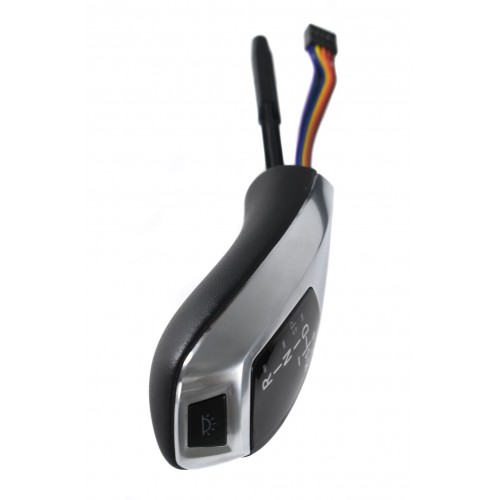 ΠΟΜΟΛΟ ΛΕΒΙΕ ΤΑΧΥΤΗΤΩΝ BMW X5 E70/ X6/ E39 4D/5D FACELIFT '00-'03/ E53 FACELIFT '03- ΑΥΤΟΜΑΤΟ R-N-D - ΜΑΥΡΟ ΔΕΡΜΑ/ΑΣΗΜΙ - ΗΛΕΚΤΡΟΝΙΚΟ