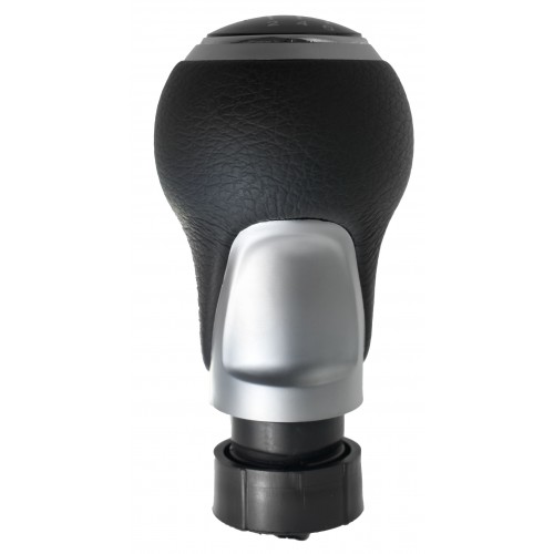 ΠΟΜΟΛΟ ΛΕΒΙΕ ΤΑΧΥΤΗΤΩΝ AUDI A4/Q5 - 6 ΤΑΧΥΤΗΤΕΣ R123456 - ΜΑΥΡΟ ΔΕΡΜΑ/ ΑΣΗΜΙ - SPORT ΕΚΔΟΣΗ