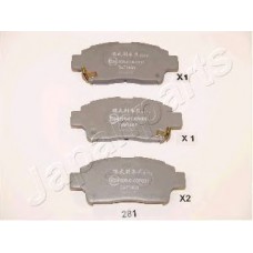 JAPANPARTS Σετ τακάκια PA-281AF