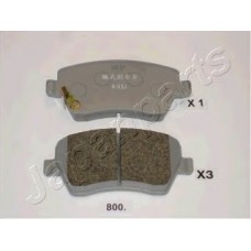 JAPANPARTS Σετ τακάκια PA-800AF