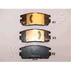 JAPANPARTS Σετ τακάκια PP-W04AF