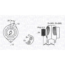 MAGNETI MARELLI Δυναμό & Εναλλάκτης Ρεύματος 063321810010
