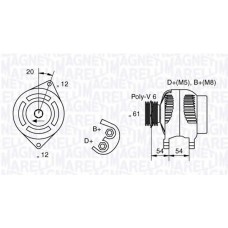 MAGNETI MARELLI Δυναμό & Εναλλάκτης Ρεύματος 063321833010