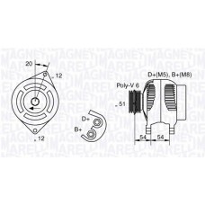 MAGNETI MARELLI Δυναμό & Εναλλάκτης Ρεύματος 063321836010