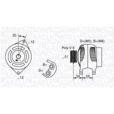 MAGNETI MARELLI Δυναμό & Εναλλάκτης Ρεύματος 063321839010