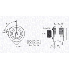 MAGNETI MARELLI Δυναμό & Εναλλάκτης Ρεύματος 063341730010