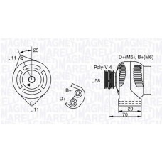 MAGNETI MARELLI Δυναμό & Εναλλάκτης Ρεύματος 063341896010