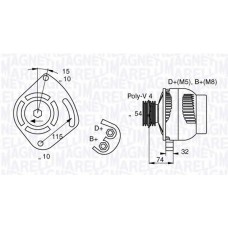MAGNETI MARELLI Δυναμό & Εναλλάκτης Ρεύματος 063377011010