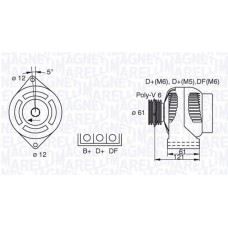 MAGNETI MARELLI Δυναμό & Εναλλάκτης Ρεύματος 063377491010