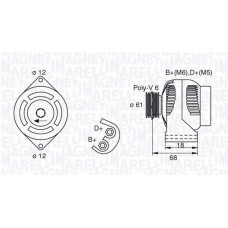 MAGNETI MARELLI Δυναμό & Εναλλάκτης Ρεύματος 063377492010