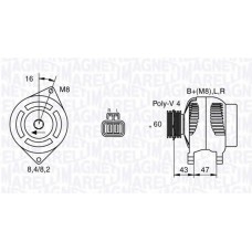 MAGNETI MARELLI Δυναμό & Εναλλάκτης Ρεύματος 063532613010