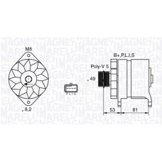MAGNETI MARELLI Δυναμό & Εναλλάκτης Ρεύματος 063532635010