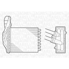 MAGNETI MARELLI Ψυγείο καλοριφέρ 350218075000