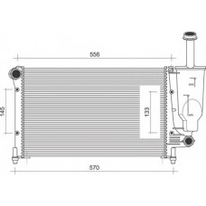 MAGNETI MARELLI Ψυγείο κινητήρα 350213107300