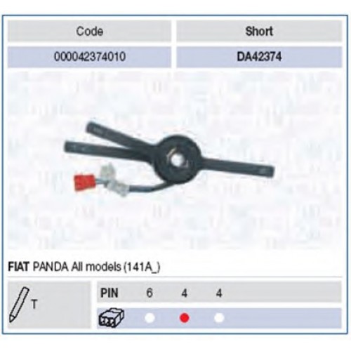 MAGNETI MARELLI Διακόπτης τιμονιού 000042374010