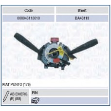 MAGNETI MARELLI Διακόπτης τιμονιού 000043113010