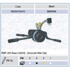 MAGNETI MARELLI Διακόπτης τιμονιού 000043164010