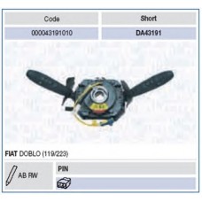 MAGNETI MARELLI Διακόπτης τιμονιού 000043191010