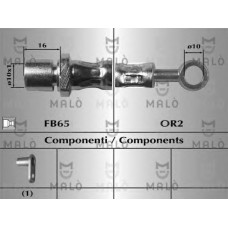 MALO Ελαστικοί σωλήνες φρένων (μαρκούτσια) 80379