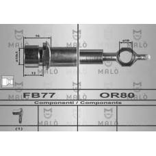 MALO Ελαστικοί σωλήνες φρένων (μαρκούτσια) 80406