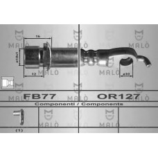 MALO Ελαστικοί σωλήνες φρένων (μαρκούτσια) 80438