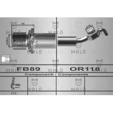 MALO Ελαστικοί σωλήνες φρένων (μαρκούτσια) 80447