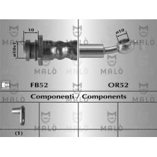 MALO Ελαστικοί σωλήνες φρένων (μαρκούτσια) 80449