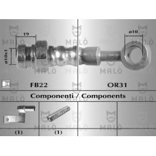 MALO Ελαστικοί σωλήνες φρένων (μαρκούτσια) 80478
