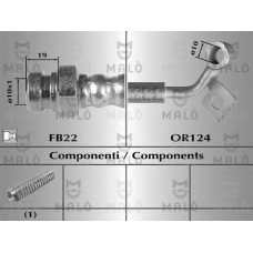 MALO Ελαστικοί σωλήνες φρένων (μαρκούτσια) 80522