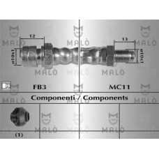 MALO Ελαστικοί σωλήνες φρένων (μαρκούτσια) 80591