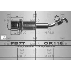 MALO Ελαστικοί σωλήνες φρένων (μαρκούτσια) 80611