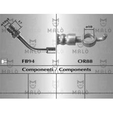 MALO Ελαστικοί σωλήνες φρένων (μαρκούτσια) 80636