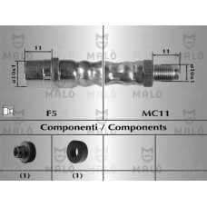 MALO Ελαστικοί σωλήνες φρένων (μαρκούτσια) 8068