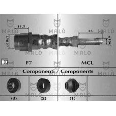 MALO Ελαστικοί σωλήνες φρένων (μαρκούτσια) 80721