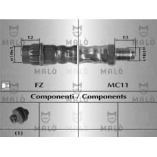 MALO Ελαστικοί σωλήνες φρένων (μαρκούτσια) 80846