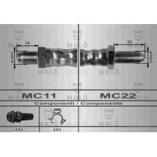 MALO Ελαστικοί σωλήνες φρένων (μαρκούτσια) 8421