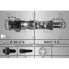 MALO Ελαστικοί σωλήνες φρένων (μαρκούτσια) 8447