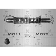 MALO Ελαστικοί σωλήνες φρένων (μαρκούτσια) 8460