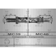 MALO Ελαστικοί σωλήνες φρένων (μαρκούτσια) 8463