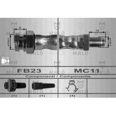 MALO Ελαστικοί σωλήνες φρένων (μαρκούτσια) 8484