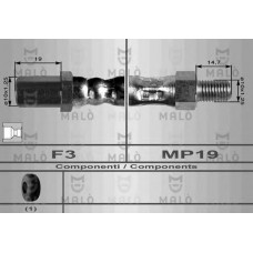 MALO Ελαστικοί σωλήνες φρένων (μαρκούτσια) 8509