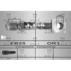 MALO Ελαστικοί σωλήνες φρένων (μαρκούτσια) 8542