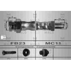 MALO Ελαστικοί σωλήνες φρένων (μαρκούτσια) 8559