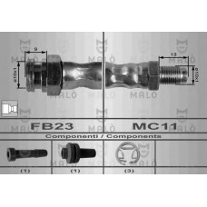 MALO Ελαστικοί σωλήνες φρένων (μαρκούτσια) 8563