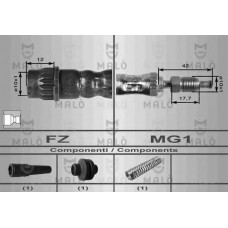 MALO Ελαστικοί σωλήνες φρένων (μαρκούτσια) 8569