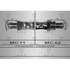 MALO Ελαστικοί σωλήνες φρένων (μαρκούτσια) 8607