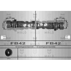 MALO Ελαστικοί σωλήνες φρένων (μαρκούτσια) 8609